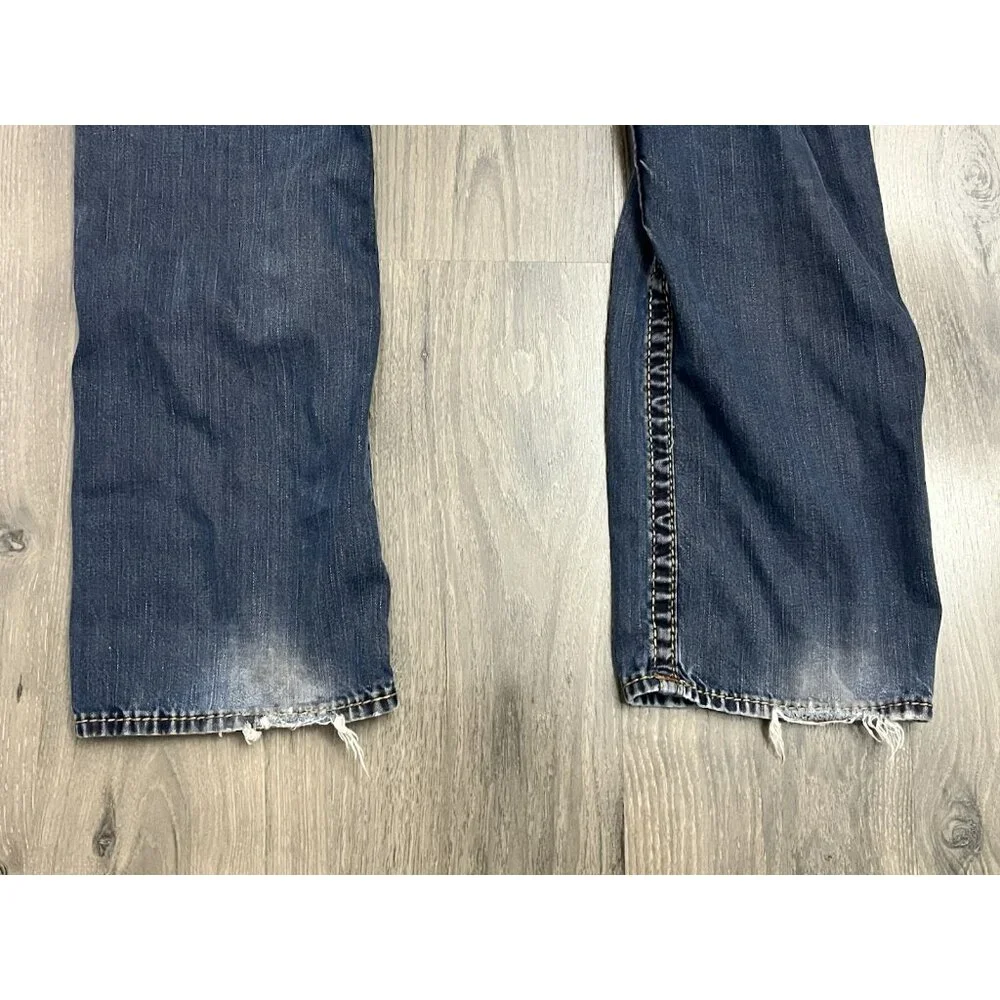 True Religion Jeans Straight Big T No Flap Size 39 (tag 38) Blue